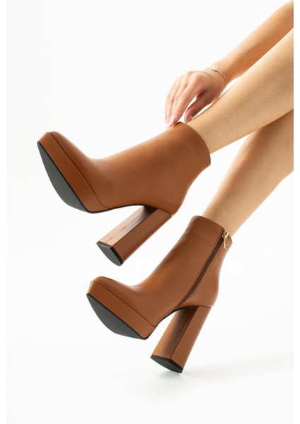 Kadın Bej Deri Platform Bot