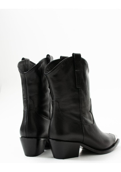 Kadın Hakiki Deri Bot Siyah modelleri