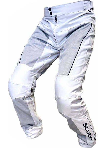 Milano Gri Yazlık Fileli Motosiklet Pantolonu