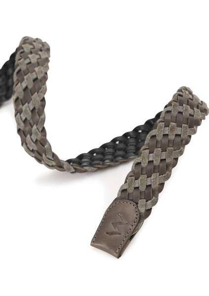 El Yapımı Örgü Orta Gri Kemer modelleri