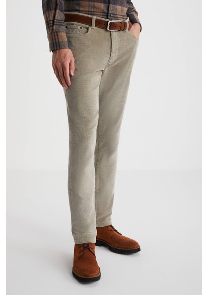 Kaşmir Pamuk Karışım 5 Cep Camel Pantolon