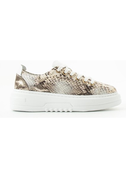 Kadın Deri Sneaker Yılan