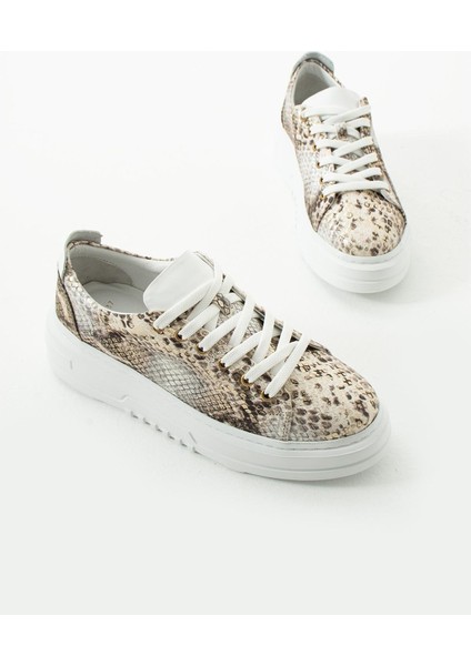 Kadın Deri Sneaker Yılan