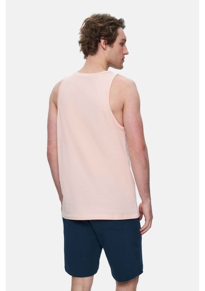 Pebble Toz Pembe Sıfır Kol Oversize Baskılı Oversize Erkek Tshirt fırsatları