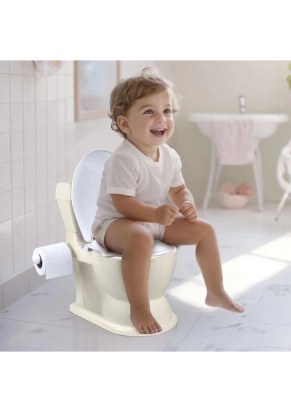 Eğitici Klozet Xl Relax Bej Dolu Oyuncak Çocuk Gelişimine Uygun Tasarım