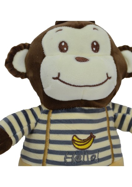 Peluş Maymun Tulumlu 24 cm 62923