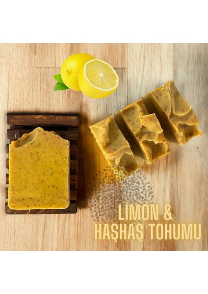 Doğal Sabun Limon Haşhaş Tohumu 100 Gr