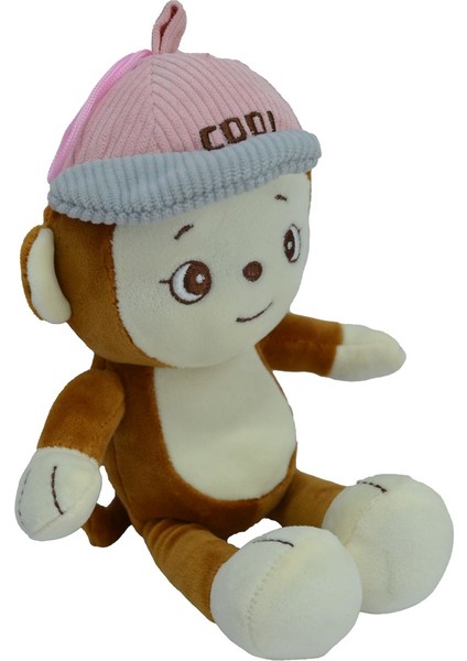 Peluş Maymun Şapkalı 25 cm 62923