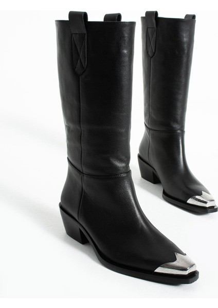 Kadın Hakiki Deri Çizme Siyah fırsatları