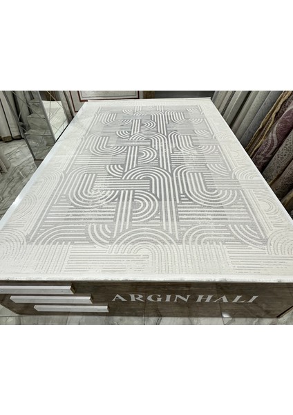 Bambu Halı Gri Renk Ömürlük Argın Halı