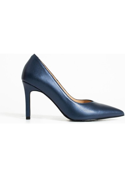 Kadın Hakiki Deri Stiletto Lacivert fiyatları