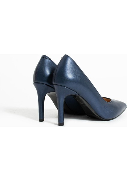 Kadın Hakiki Deri Stiletto Lacivert modelleri