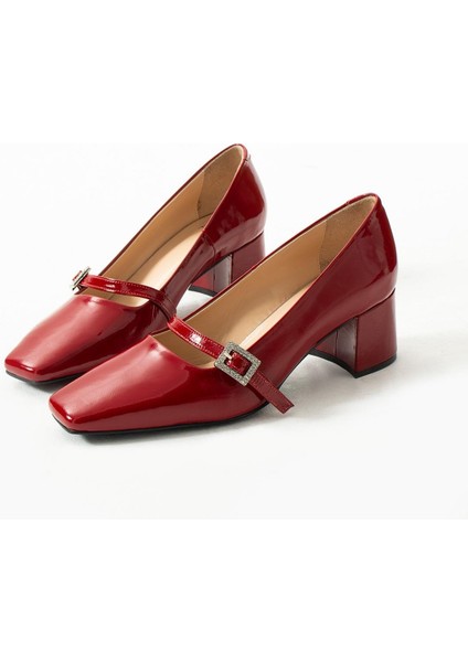 Kadın Deri Ayakkabı Kırmızı modelleri