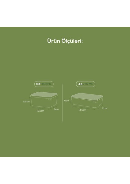 10'lu Buzdolabı Düzenleyici Organizer Mikrodalgaya Uygun Difriz Saklama Kabı Gri indirimleri
