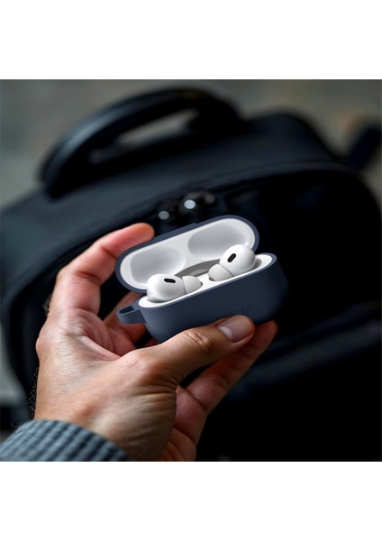 Airpods Pro 2 Uyumlu Amazingthing Airbag Köşe Tasarımlı Omni Serisi Silikon Kapak Lacivert fırsatları