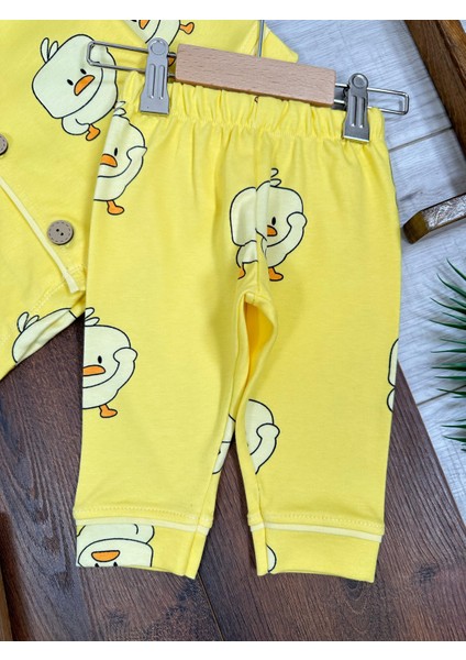 Babybiscoi Minik Ördek Desenli Unisex Pijamatakımı modelleri