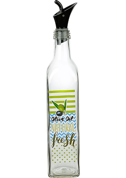 Olea Yağlık Cam 500 Ml-Siyah