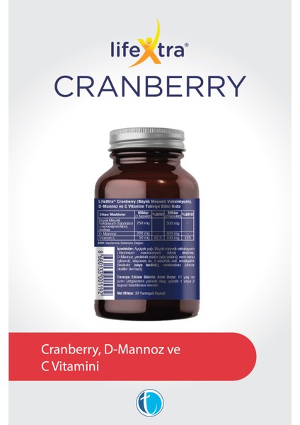 Cranberry 30 Yumuşak Kapsül D-Mannoz