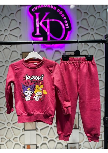 Kuromi Baskılı Mevsimlik Kız Çocuk Alt Üst Takım
