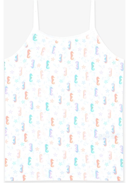 Kız Çocuk Deniz Baskılı Seahorse Pamuklu 2'li Atlet fiyatları