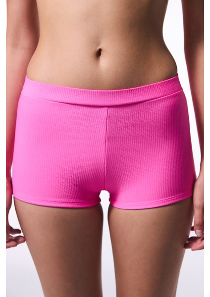 Pembe Pale Boxer Bikini Altı