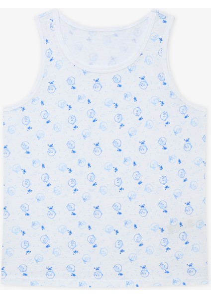 Erkek Çocuk Pufferfish Balık Baskılı Pamuklu 2'li Atlet fiyatları