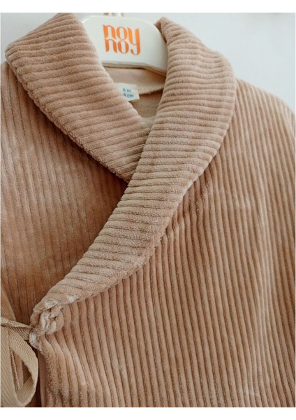 Kadife Ceketli 3'lü Unisex Bebek Takımı fiyatları