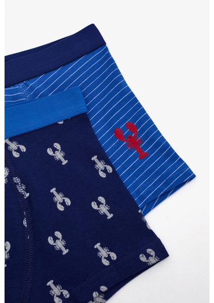 Erkek Çocuk Mediterranean Çok Renkli 2’li Paket Boxer