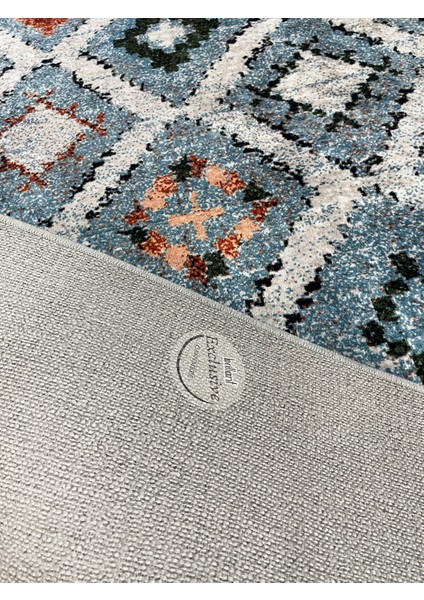 Kilim Motifli Bohem Kaymaz Taban Halı