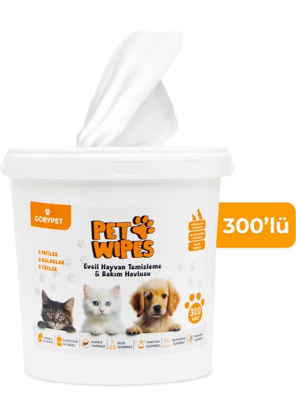 Wipes Evcil Hayvan Temizlik Havlusu 300 Ad