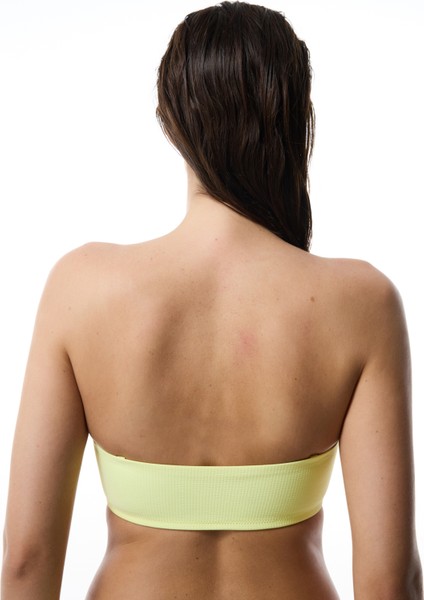 Sarı Nora Straplez Bikini Üstü