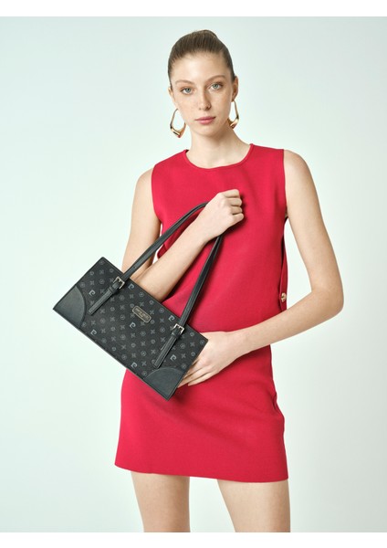 Siyah Omuz Çantası 05PO25Y2047-DNMN S