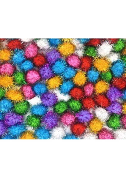 Simli Renkli Pon Pon 1 cm 1000 Adet Dıy, Etkinlik, Elişi Malzemeleri. modelleri