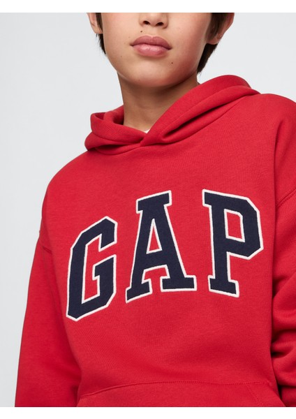 Erkek Çocuk Kırmızı Gap Logo Kapüşonlu Sweatshirt fiyatları