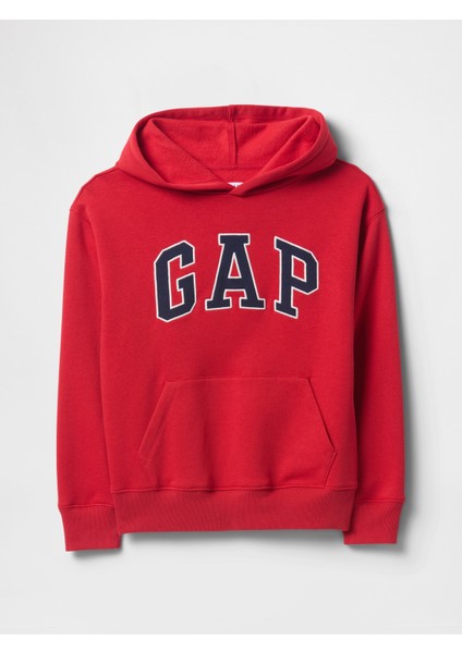 Erkek Çocuk Kırmızı Gap Logo Kapüşonlu Sweatshirt indirimleri