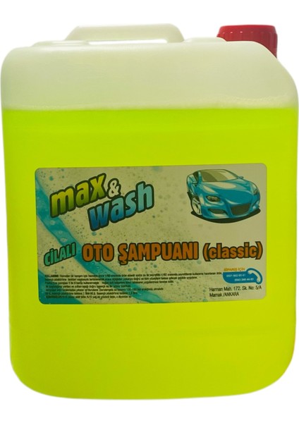 4KG Cilalı Oto Şampuanı-Cilalı Oto Yıkama Köpüğü Extra Cilalı 1/60 Oran Konsantre