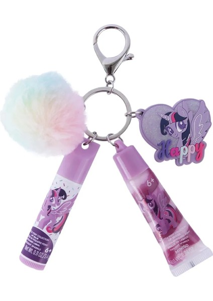 My Little Pony Lisanslı Ponpon Anahtarlıklı Dudak Bakım Seti