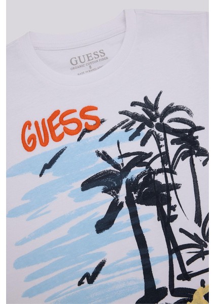 Bg Store Erkek Çocuk Beyaz Tshirt
