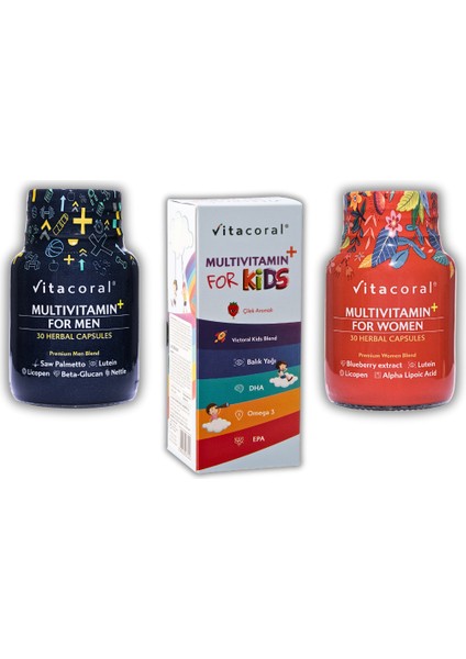 3'lü Multivitamin Aile Paketi