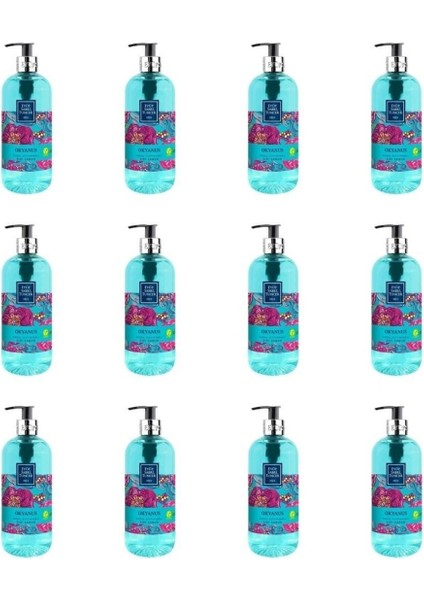Doğal Zeytinyağlı Okyanus Sıvı Sabun 12 x 500 ml