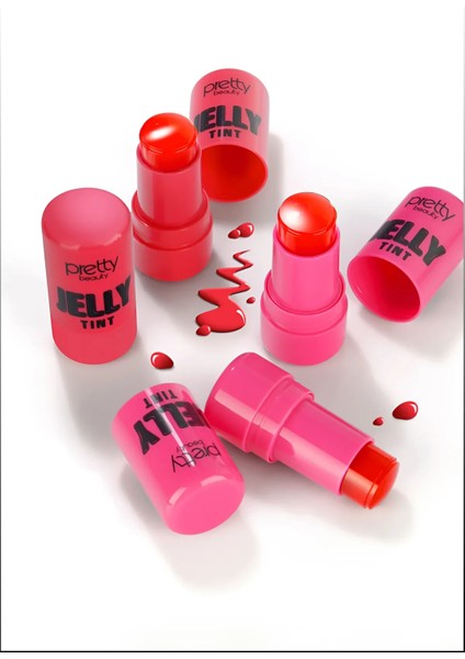 Pretty Beauty Jelly Tint Dudak ve Yanak Renklendirici Allık