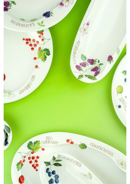 Berries 6 Kişilik 13 Parça Porselen Kahvaltı Takımı