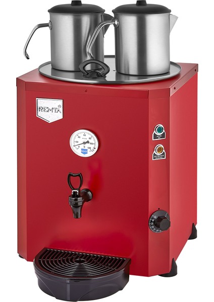 2 Demlikli 23 Lt Jumbo Çay Makinesi Kırmızı - DE11