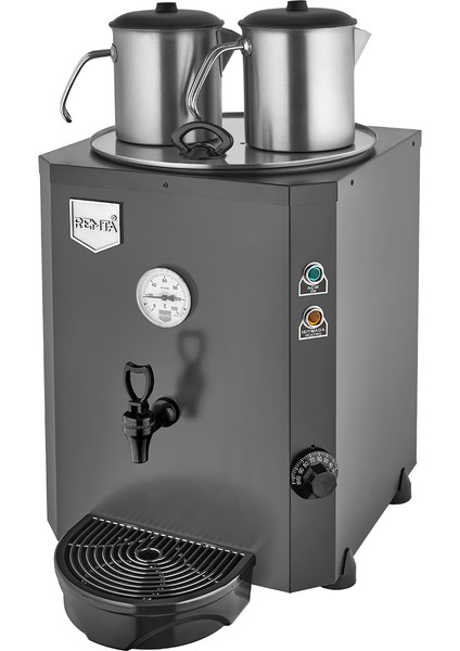 2 Demlikli 23 Lt Jumbo Çay Makinesi Siyah - DE11