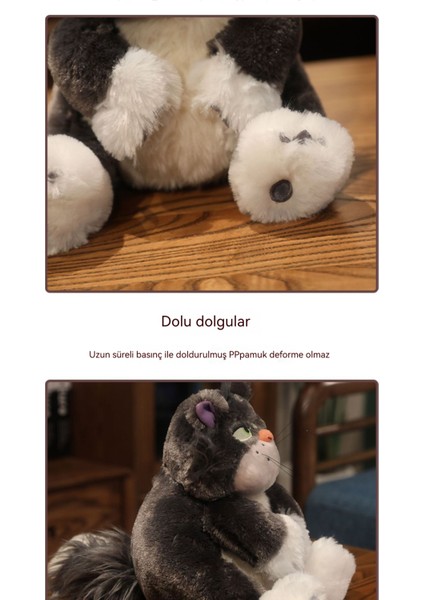 Beyaz Lucifer Bebek Bebek Kötü Kedi Peluş Oyuncaklar (Yurt Dışından)