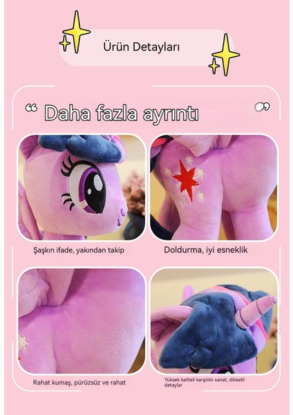 Pony Poly Unicorn Peluş Oyuncaklar Kız Çocuk Hediyeleri (Yurt Dışından)