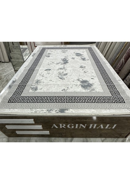 Gri Lacivert Oturma Odası Halısı Argın Halı