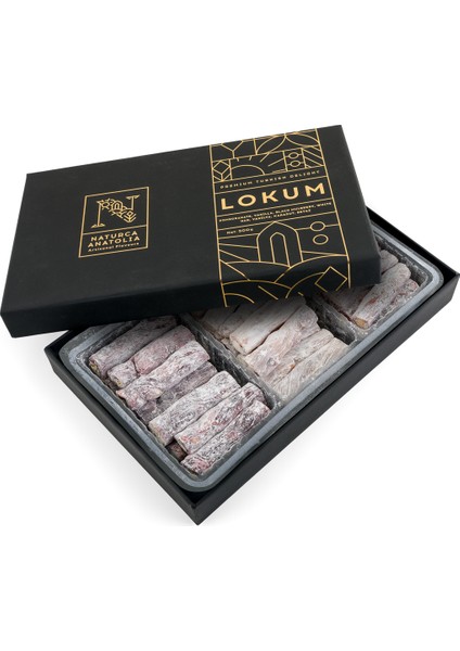 Lokum Mix 500G (Nar, Karadut, Vanilya, Beyaz)