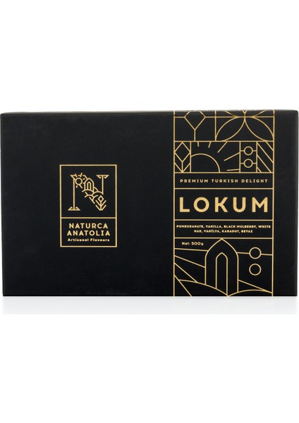 Lokum Mix 500G (Nar, Karadut, Vanilya, Beyaz) modelleri