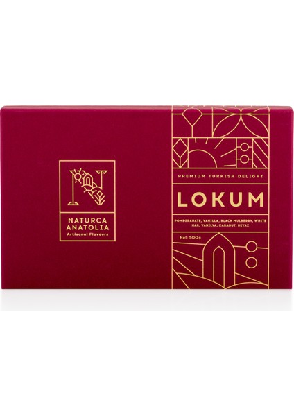 Lokum Mix 500G (Nar, Karadut, Vanilya, Beyaz) fırsatları